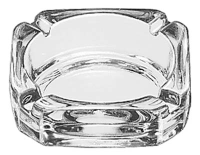[ 5143 SQUARE ASHTRAY, GLASS - T ]