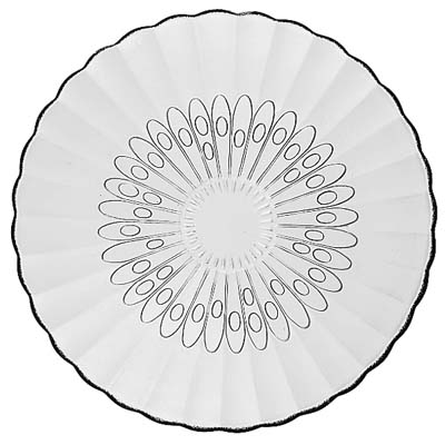 [ 15500 SALAD GLASS PLATE, BOUQU ]