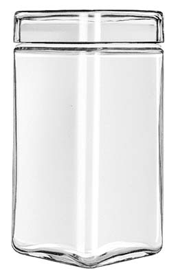 [ 75376 SQUARE CANISTER, GLASS - ]