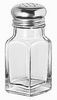 [ 97052 SQUARE SALT & PEPPER SHAKER, GLASS ]