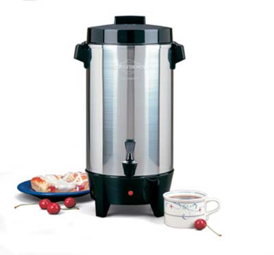 [ PERCOLATOR, ELECTRIC, ALUM, 12 ]