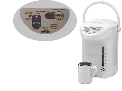 [ HOT WATER POT, ELECTRIC, 4 LIT ]