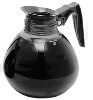 [ COFFEE DECANTER,64 OZ,GLASS,BLACK HANDLE ]