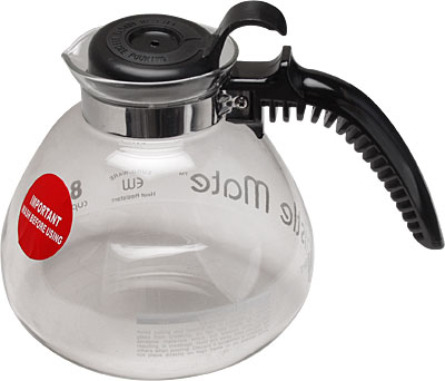 [ COFFEE DECANTER,8 CUP,GLASS,BL ]