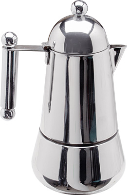 [ ESPRESSO MAKER, S/S, 6 CUP - B ]