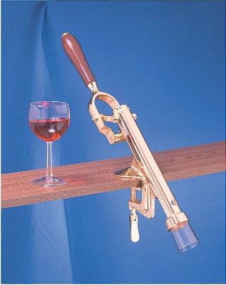[ WINE OPENER, DECK MOUNT, BRASS ]