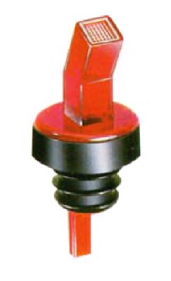 POURER, W/SANITARY SCREEN, RED, 1DZ/PK BUTBSPR016