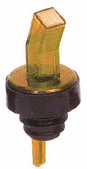 POURER, W/SANITARY SCREEN, AMBER, 1DZ/PK BUTBSPR028