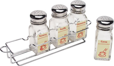 [ COFFEE SHAKER, GLASS, 4-PC SET ]