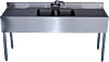 [ BAR SINK, 2-COMP, 36", LEFT DRAINBOARD ]