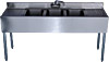 [ BAR SINK, 3-COMP, 48", LEFT DRAINBOARD ]