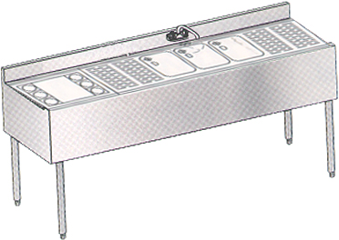 [ ICE CHEST &  BAR SINK, 3-COMP, ]