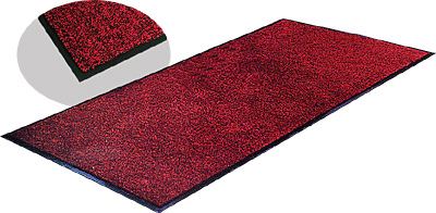VINYL CARPET, 3' X 6', RED & BLACK DCA007