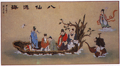 [ PAINTING-SAILING OF 8 FAIRIES  ]