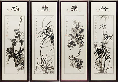 [ PICTURE, FLOWER SET, 4 PCS, 11 ]