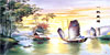 [ WALL PAPER, BOATS, 7'6" X 3'6" ]