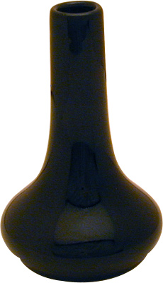 VASE, PORCELAIN, BUD, BLACK, CHINA DVA066