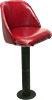 [ BAR STOOL, METAL BASE, VINYL SEAT ]