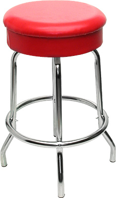 [ BAR STOOL, S/S BASE, VINYL SEA ]