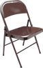 [ FOLDING CHAIR, BROWN ]