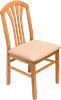 [ WOOD CHAIR (VINYL SEAT) ]