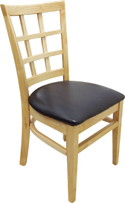 [ WOOD CHAIR (VINYL SEAT) - FCHW ]