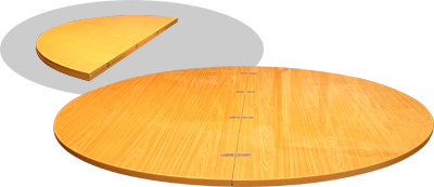[ FOLDING TABLE TOP (NATURAL) 60 ]