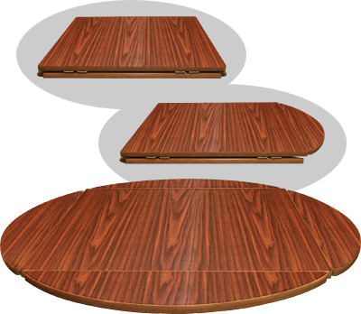 [ DROP LEAF TABLE TOP (WALNUT) 3 ]