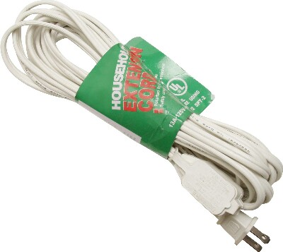 EXTENSION CORD, HOUSEHOLD, 20 FT. HET024