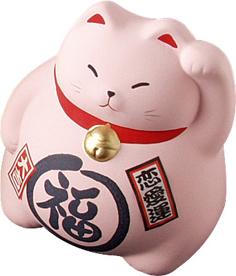 [ FENG SHUI CAT, PINK, 3-1/2