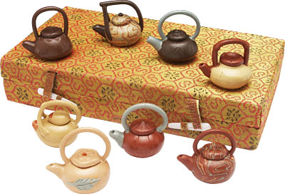 [ MINI TEA POT SET, W CASE - JDE ]