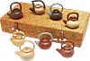 [ MINI TEA POT SET, W CASE ]