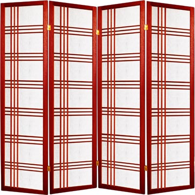 [ SCREEN, 4 PANELS OF 71