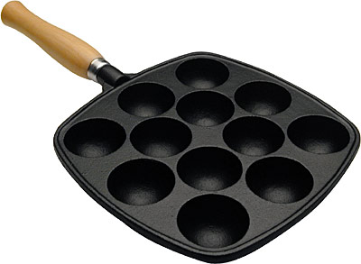 [ GRILL PAN TAKO YAKI, 12 HOLES, ]