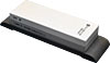 [ SHARPENING STONE,  5.75X2", PLASTIC BASE ]