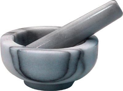 [ MORTAR & PESTLE, MARBLE, 3.75