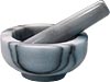 [ MORTAR & PESTLE, MARBLE, 3.75" D X 2" H ]