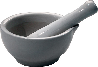 [ MORTAR & PESTLE, PORCELAIN, 4