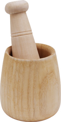[ MORTAR & PESTLE, WOOD, 2.5