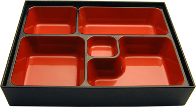 [ BENTO BOX, 5 SECT, NO LID, 10. ]