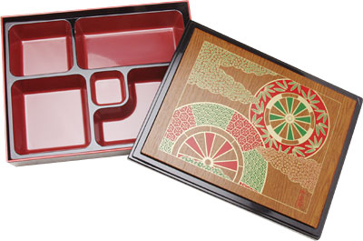 [ BENTO BOX, 5 SECT, W/LID - JSW ]