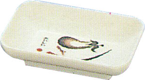 [ SAUCER, RECT., EGGPLANT, 3.6