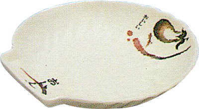 [ PLATE, SHELL, EGGPLANT, 5.5