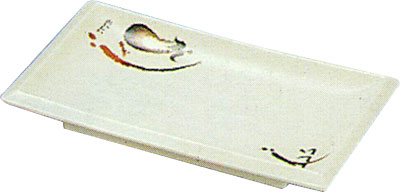 [ PLATE, RECT., EGGPLANT,  7