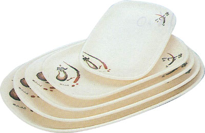 PLATE, LONG RECTANGLE, EGGPLANT, 10.5