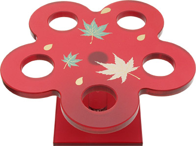 [ SUSHI ROLL RACK, MELAMINE, RED ]