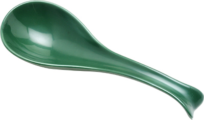 [ SPOON, MELAMINE, GREEN, 6.5