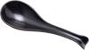 [ SPOON, MELAMINE, BLACK, 6.5" ]