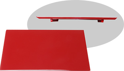 [ SUSHI GETA, PLASTIC, RED, 9.5  ]