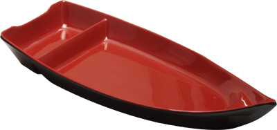 [ SASHIMI BOAT, MELAMINE, 16X11. ]